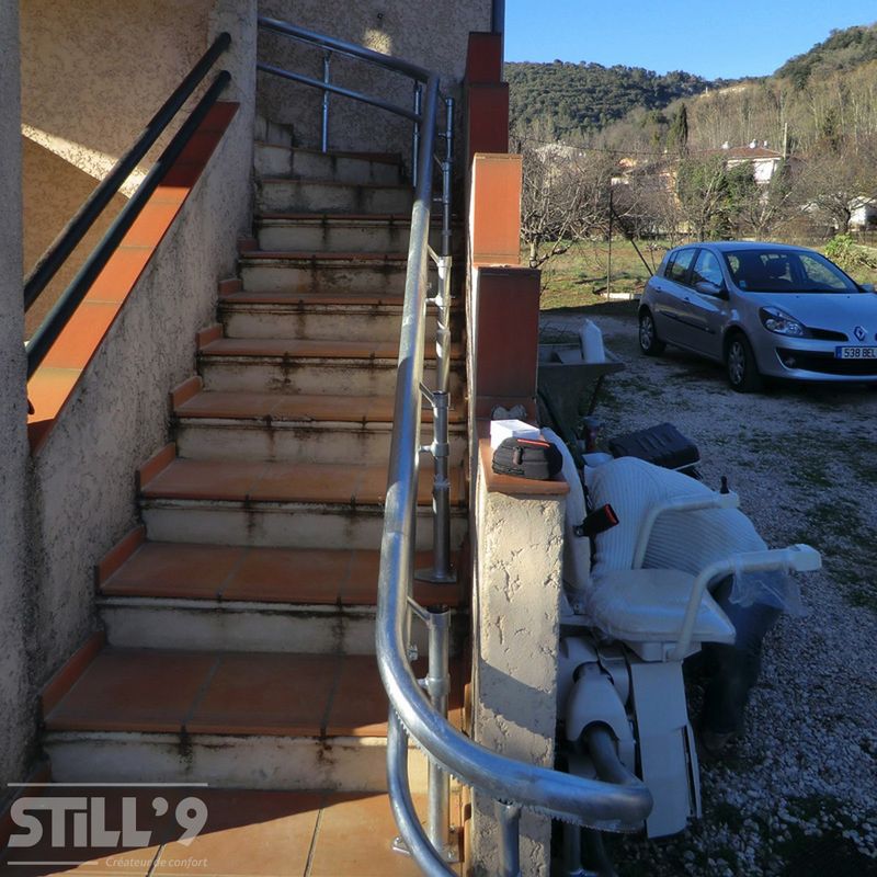 Quelles dimensions pour un fauteuil d'escalier double rails dans les environs de Draveil 91